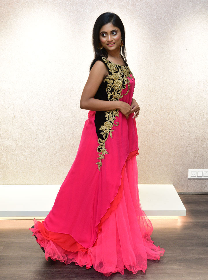 Hot pink stylish 2pc set for women : Designer Collective