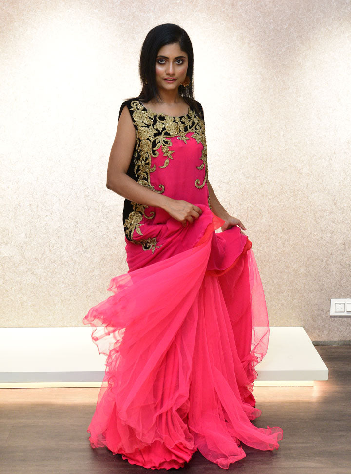 Hot pink stylish 2pc set for women : Designer Collective