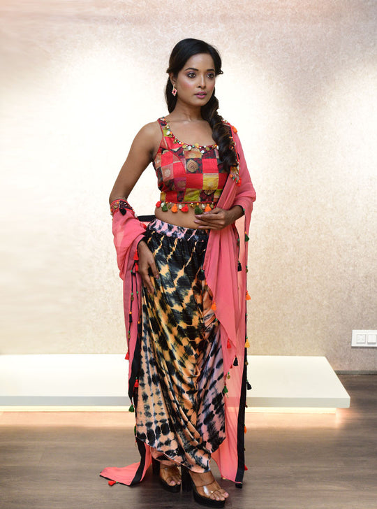 Peach stylish women 3pc set : Designer Collective