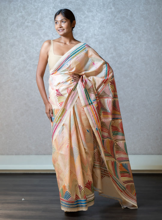 Tussar kantha saree(BP)