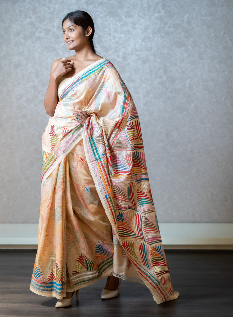 Tussar kantha saree(BP)